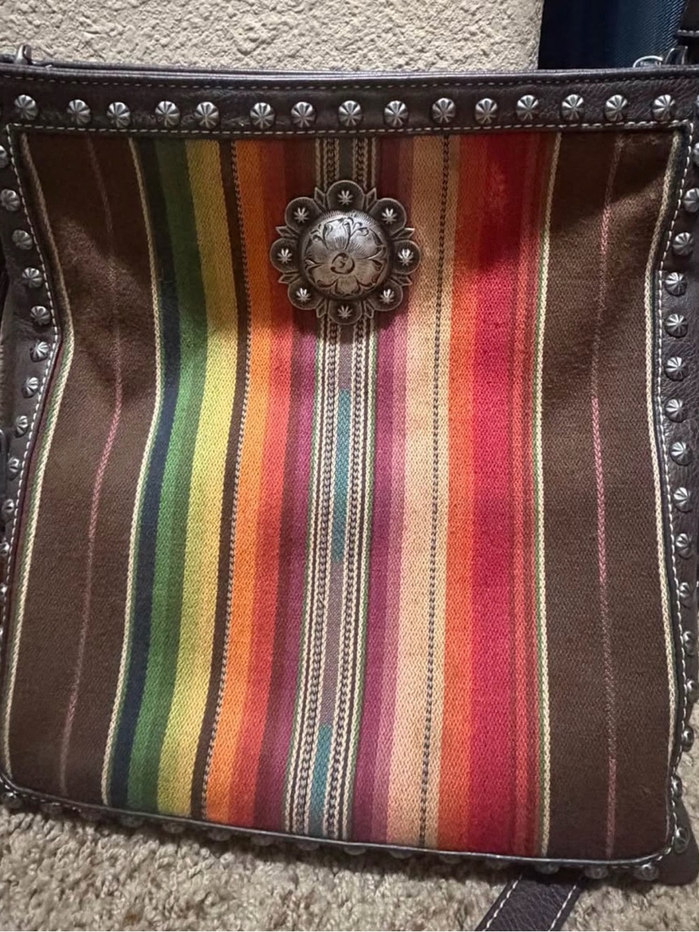 Striped Multicolor Women’s Crossbody Bag